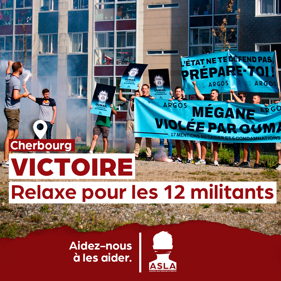 Les 12 lanceurs d’alerte de Cherbourg relaxés par la justice !