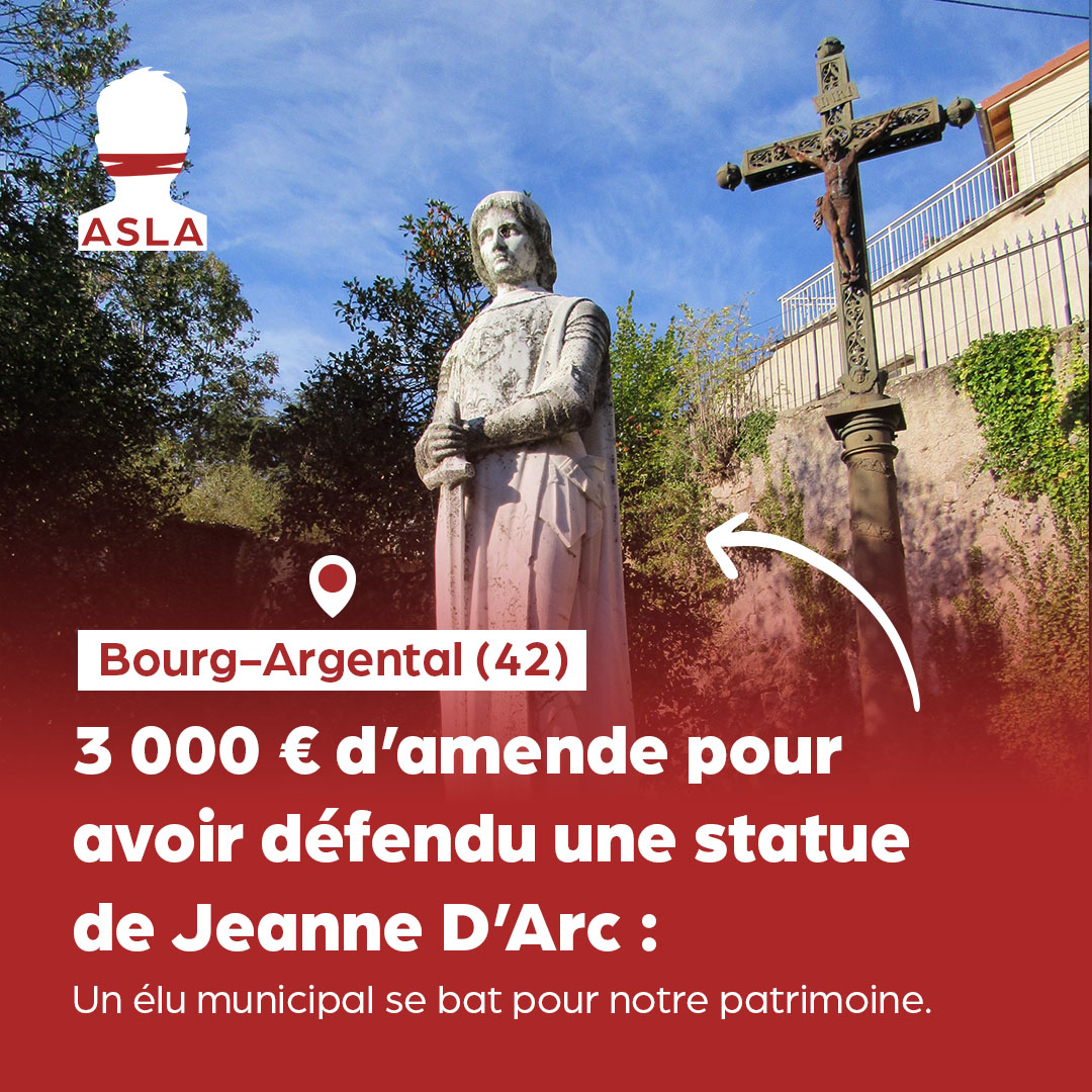 3 000 € d’amende pour avoir défendu une statue de Jeanne D’Arc