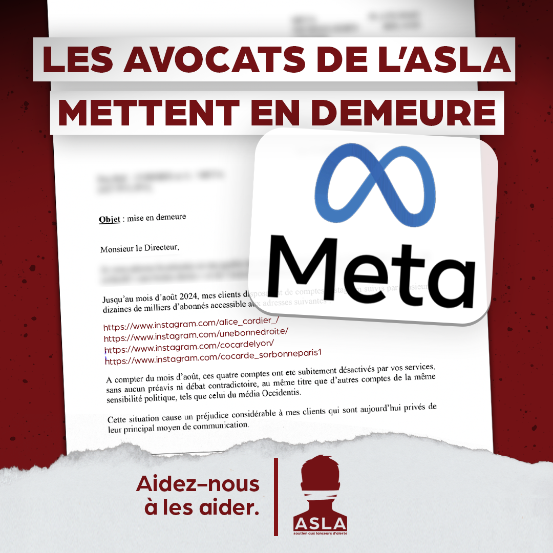 L’Association de Soutien aux Lanceurs d’Alerte (ASLA) prend une nouvelle initiative pour défendre la liberté d’expression.