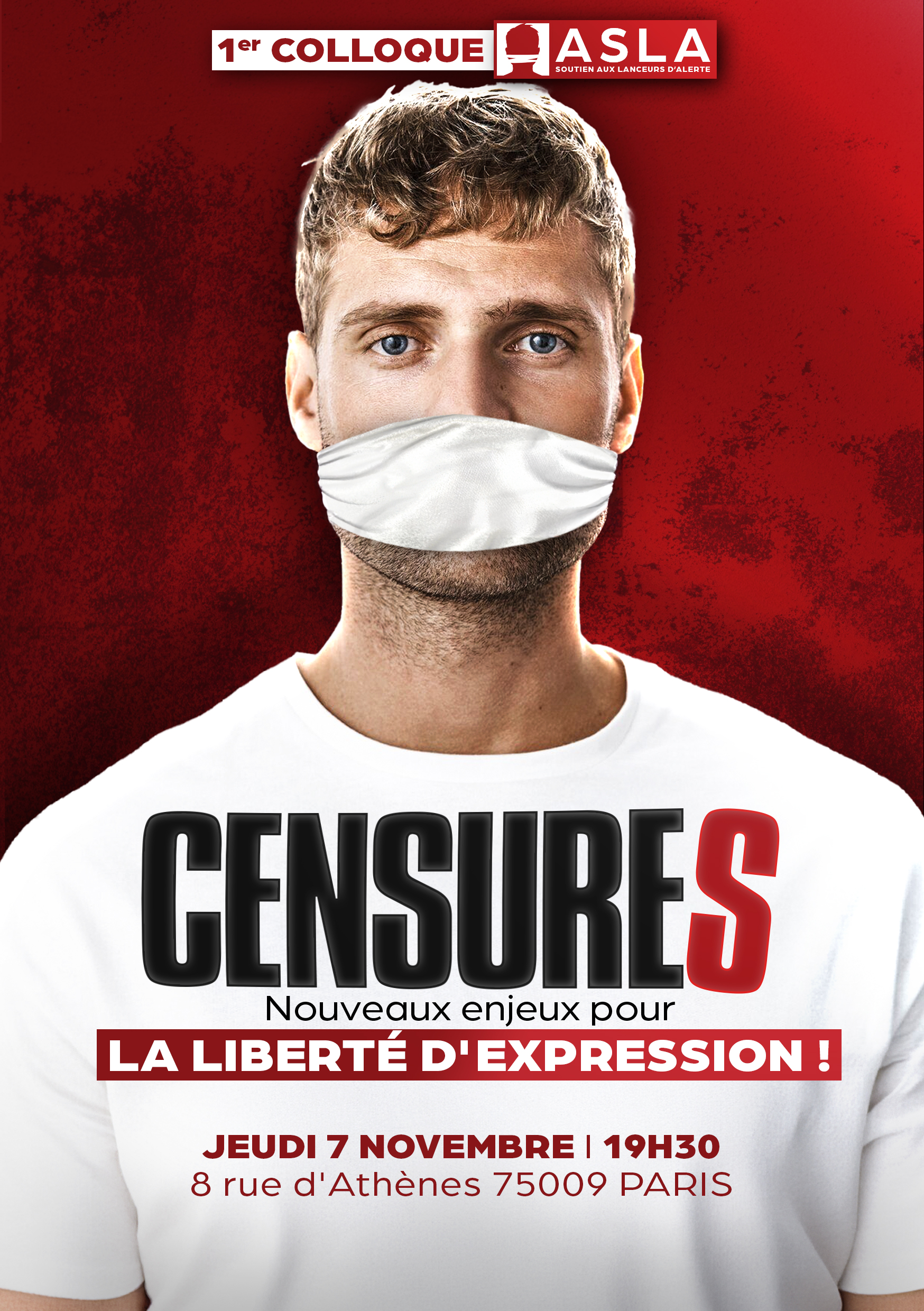 L’ASLA organise son premier colloque sur le thème de la liberté d’expression le 7 novembre à Paris