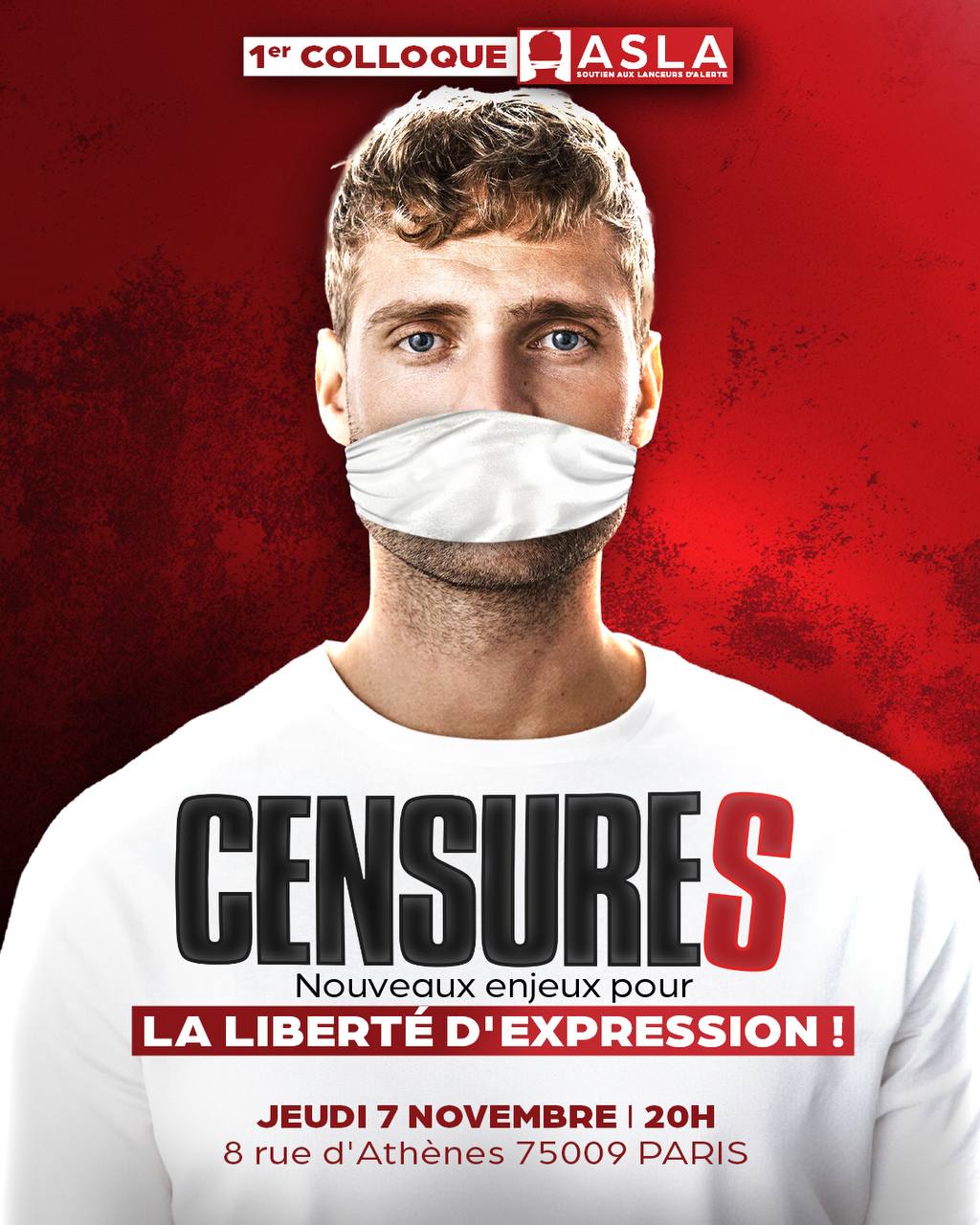 L’ASLA organise son premier colloque sur le thème de la liberté d’expression le 7 novembre à Paris