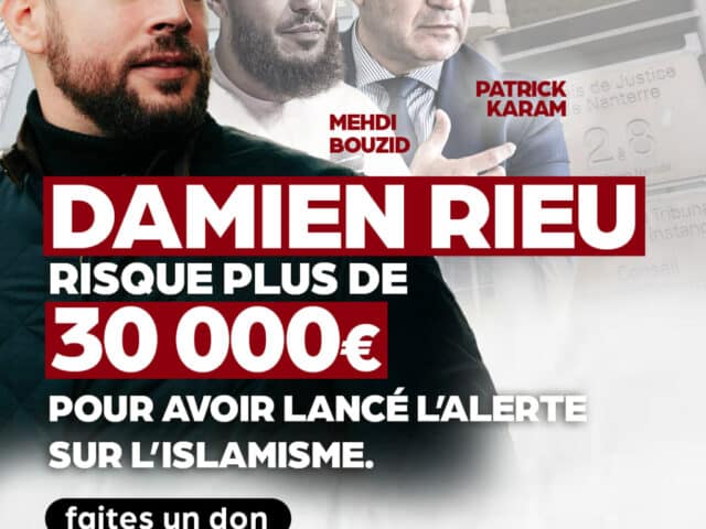 Damien Rieu risque plus de 30 000 € pour avoir lancé l’alerte sur l’islamisme.