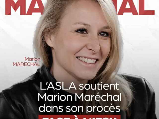 L’ASLA apporte son soutien à Marion Maréchal dans son procès contre l’IESH, école islamiste dissoute par l’État en 2025.
