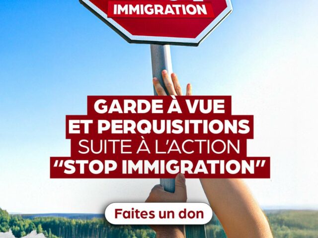 Garde à vue et perquisitions suite à l’action “Stop Immigration” sur des panneaux de signalisation