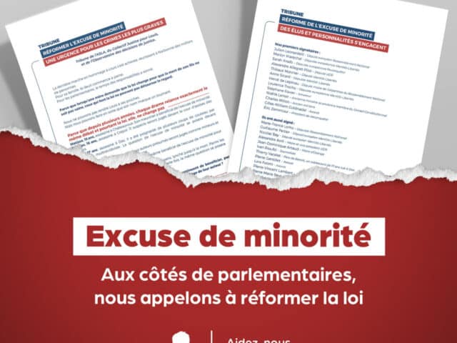 Tribune – Réforme de l&rsquo;excuse de minorité : des élus et personnalités s&rsquo;engagent